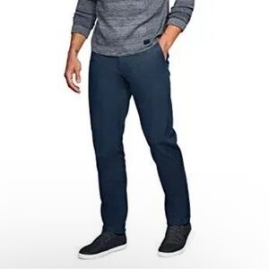 Under Armour Youth/Mens Navy Blue Chino Straight Fit Performance Pants